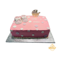 Baby shower slab cake