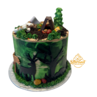 Camping Theme Cake