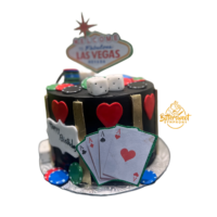 Las Vegas Casino Theme Cake