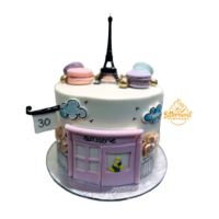 Le Paris Theme Cake