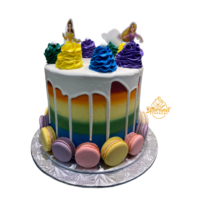 Rainbow Princess Theme Cake