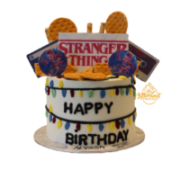 Stranger Things Theme Cake