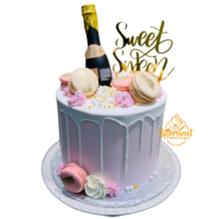 Sweet Sixteen Bottle Theme cake