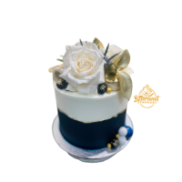 Two Tone Floral Cake