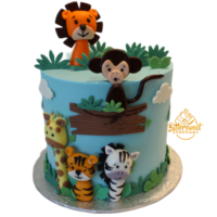 Wildlife Safari Theme Cake