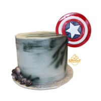 Captain America Theme Cake