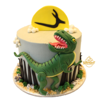 Edible Dinosaur Theme Cake