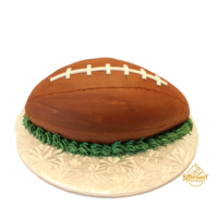 Football Shaped Cake