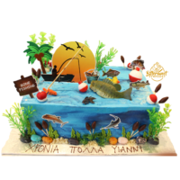 Gone Fishing Theme Cake